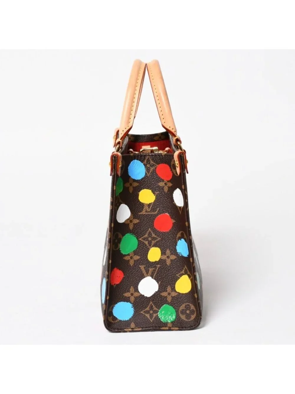 Louis Vuitton 2-Way Shoulder Bag On The Go PM Yayoi Kusama Dot Paint
